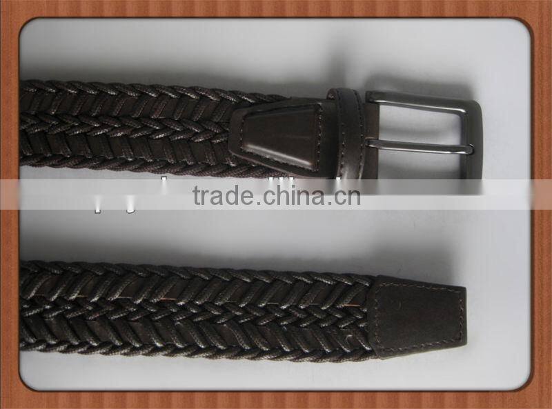 Lady Handmade Cowhide Leather Braided Belt
