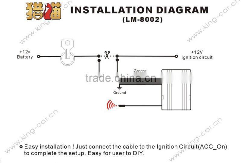 6~12v RFID remote control motorcycle security alarm engine immobilizer system safety product