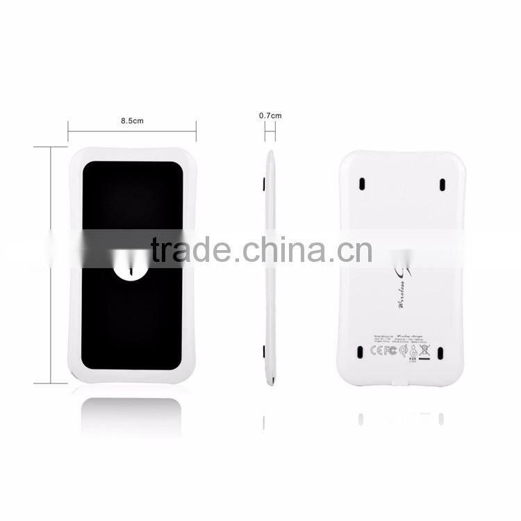 2016 QI Standard Extra-slim With Anti-slip Silicon Phone Wireless Charger