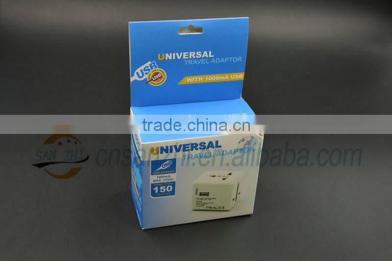 universal all travel charger ,2 port usb All in one universal international plug adapter 2 usb port