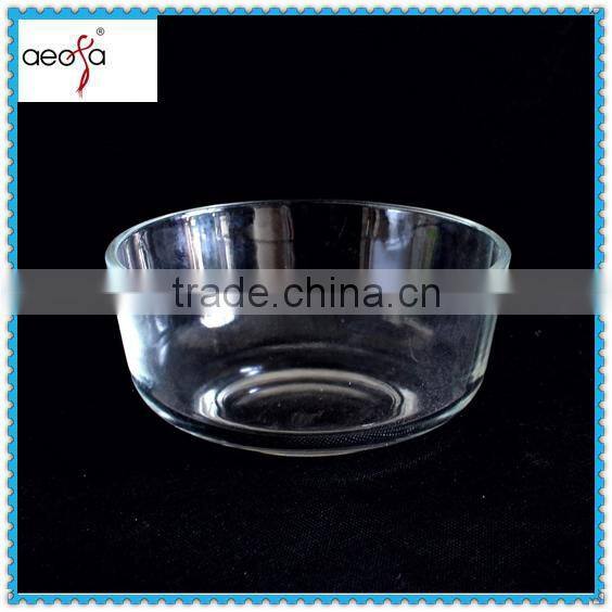 large flower shape clear fruit salad cheap glass salad bowls