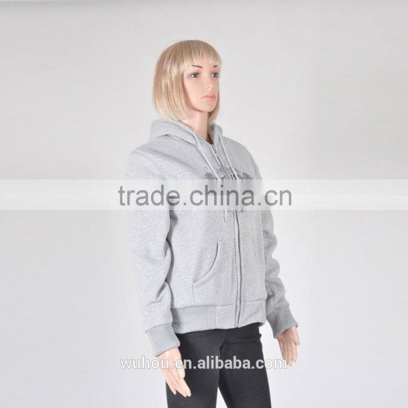 2016 Women's fitness high quality printed custom hoodies