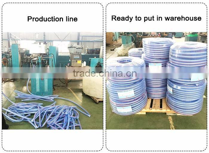 China Supplier 1/2" 3/4" 1" 2" Flexible Garden PVC braided hose for construction