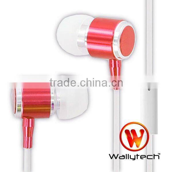 Wallytech Colorful Metallic Stereo in-Ear Earphone