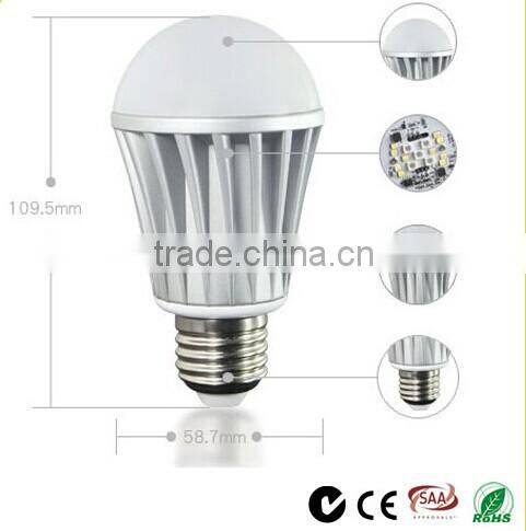 Smartphone multi-color changing WIFI intelligent led light bulb 9W