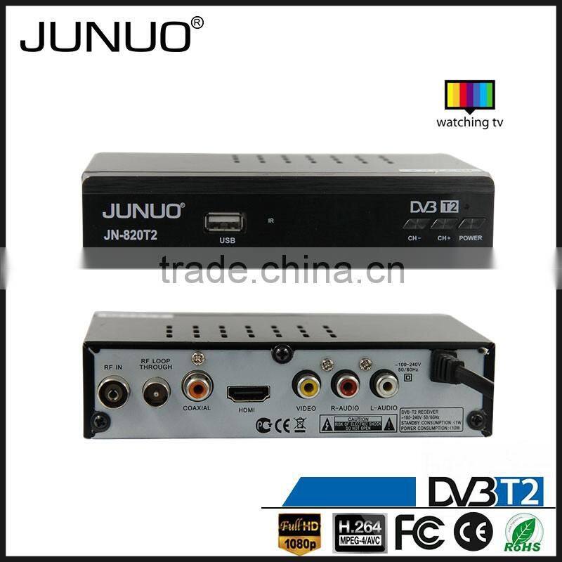 JUNUO shenzhen factory 2016 good quality h.264 full hd mstar 7t01 strong tv decoder set top box dvb t2 Kenya