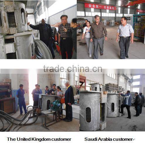 Factory price 150kg Medium frequency electric iron induction melting heating furnace