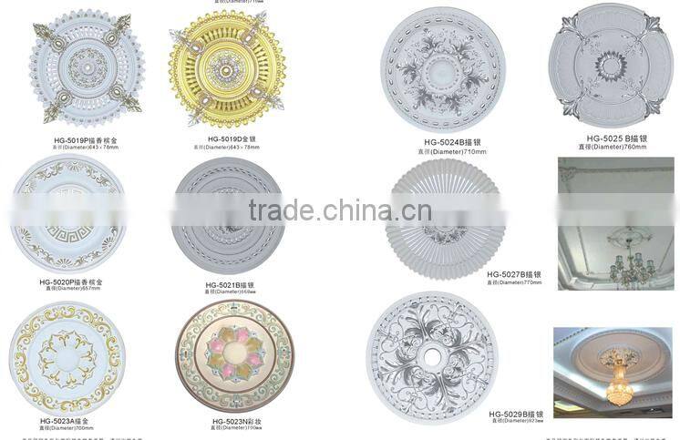 China polyurethane pu foam square medallions for ceiling decoration/3D ceiling medallions mould with factory price