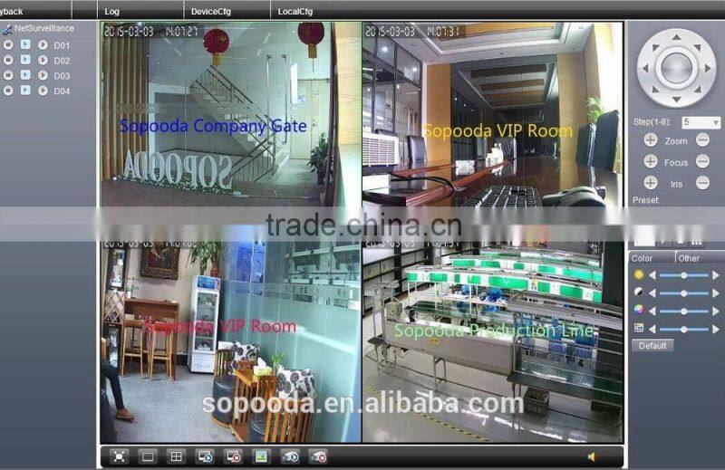 MIni 4CH 720P NVR KIT support POE support motion detection and sound alarm