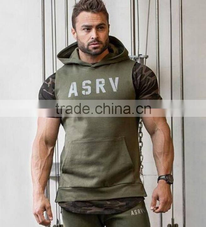 Custom Muscle Sleeveless Pullover Sport Hoodies