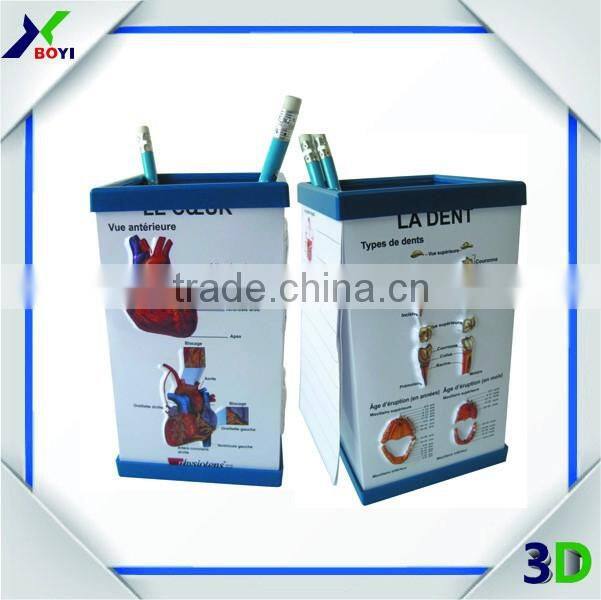 China Factory Direct Custom Medical Style 3D Embossed Pen Holder