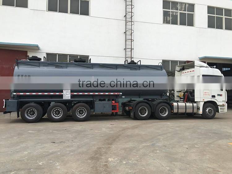 23cbm tri-axle chemical liquid transportation semi trailer