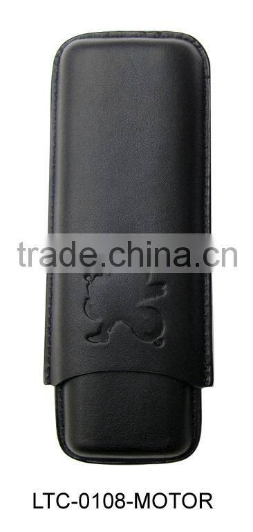 Premium quality travel leather cigar case hot sale