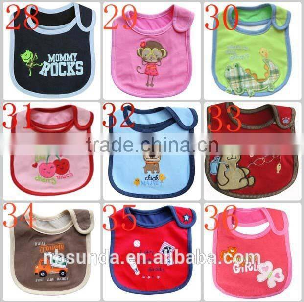 Hot sale customizable cotton baby bibs wholesale
