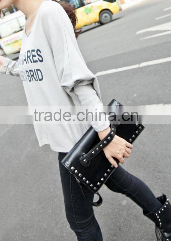 2015 china alibaba black rivet evening party bags