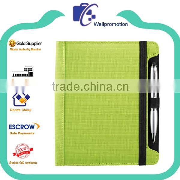 Custom non woven portfolio with notebook
