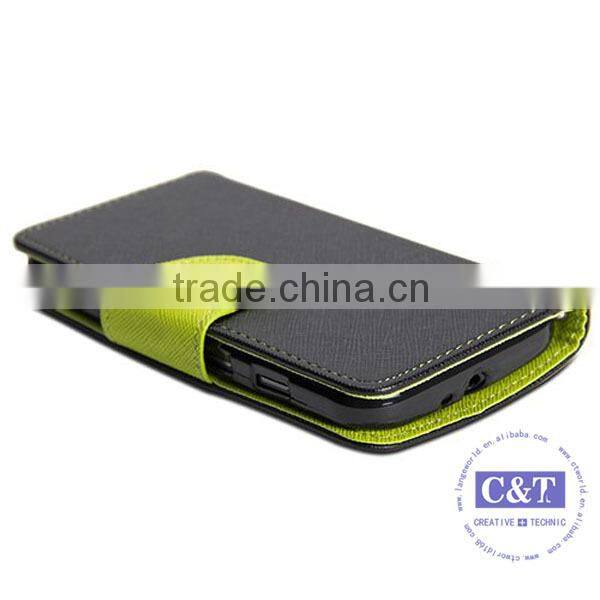 C&T Wallet Flip PU Folio Leather Cover Case Stand for Motorola Moto X