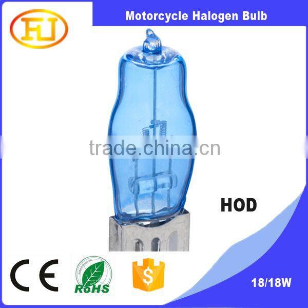 super white full blue HOD ba20d 12v 18w motorcycle hod bulb