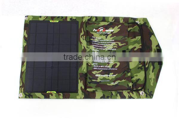 15W OEM foldable solar phone charger , solar battery charger
