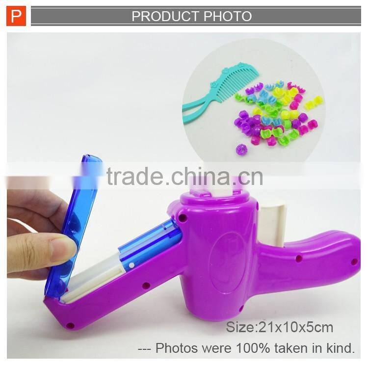 Fashion pretend plastic hair beauty hair set toy for girl