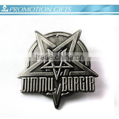 cool custom iron plating nickel badge