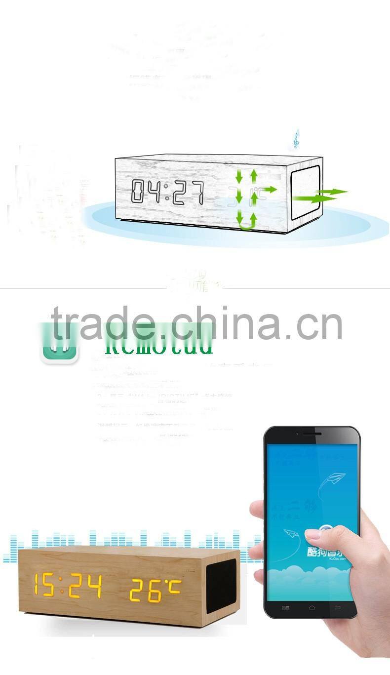 bluetooth speaker square Wooden bluetooth speaker with bass