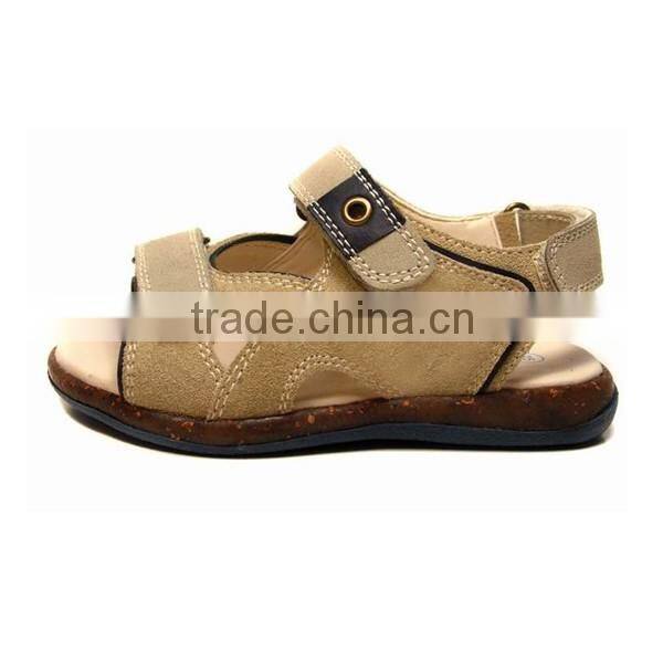 Choozii New Design Toddler Kids Plain Design Suede Leather Flat Sandals