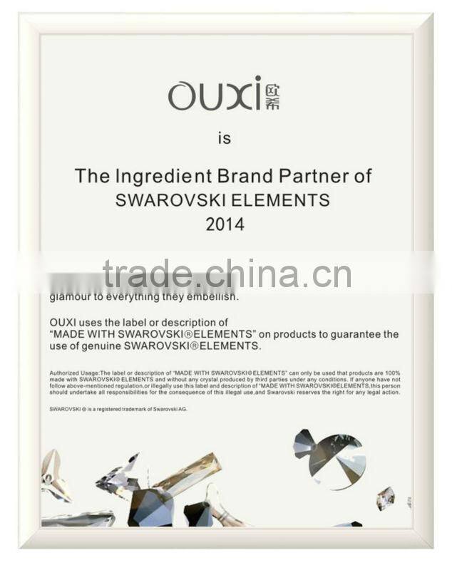 Elegant long chain glass bottle necklace Crystal 10478