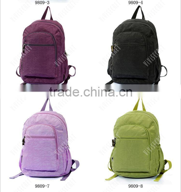 Green fancy private novelty school bag for student girls