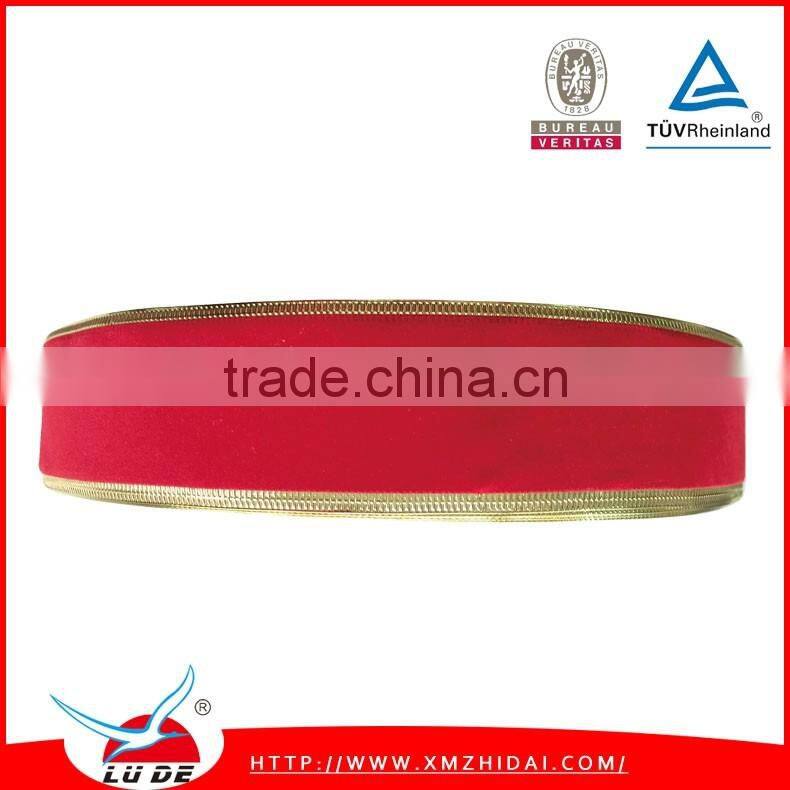 wholesale high quality wired egde christmas ribbon