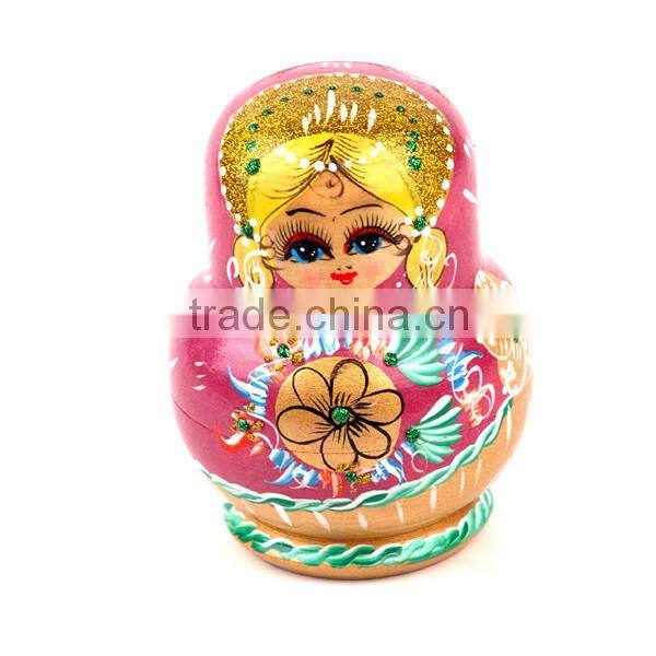 face 3d dolls traditional matryoshka doll for children games