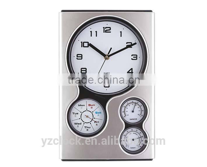 Wall clock with Week&weather station wall clocks