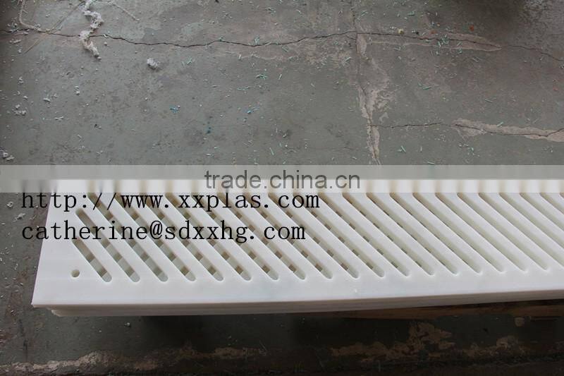 Extremely smooth surface suction box cover in UHMW PE board /suction Board/dewatering elements