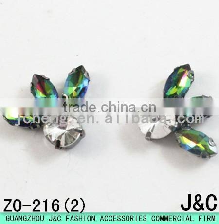 2017 most shining colorful rhinestones shoes ornament