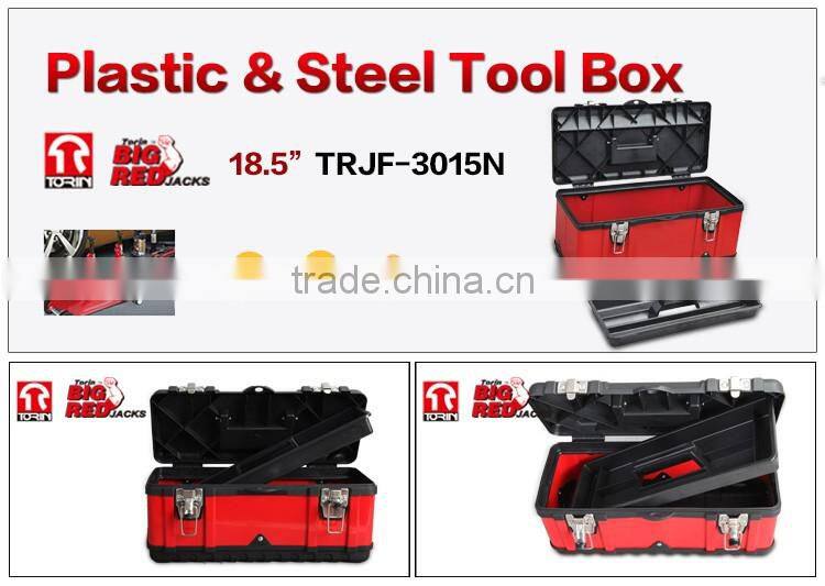 TRJF-3015N 18.5 inch plastic steel tool box light-weighted strong,easy carrying