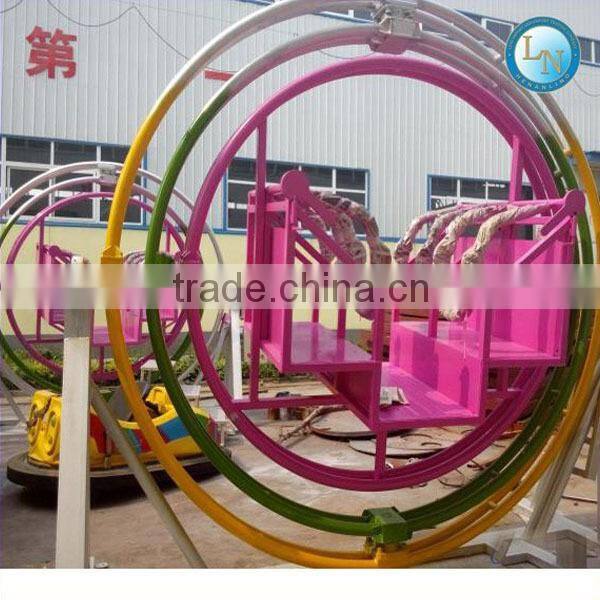 Indoor amusment electric toy mechanical human gyroscope rides for sale