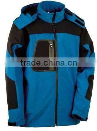 2016 mens hooded Orange/black waterproof unisex outdoor jacket