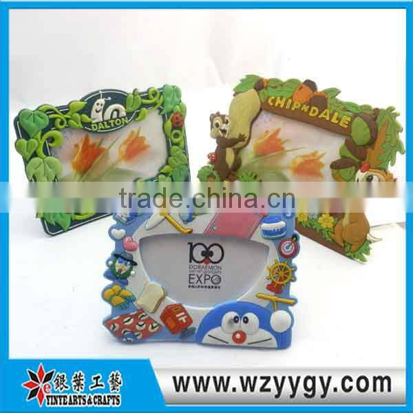 Customized 3D Soft pvc photo frames for picture