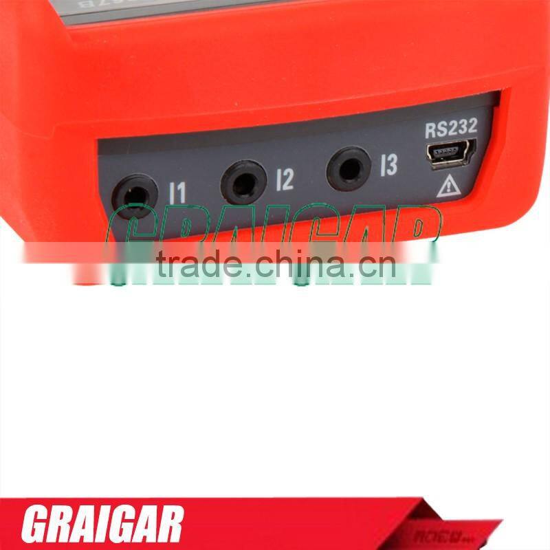 Uni-T Ut267b Auto 3 Three Clamp Digital Phase Meter Va Volt Ammeter Power Factor Tester Power Meter W Rs-232 & Lcd Backlight