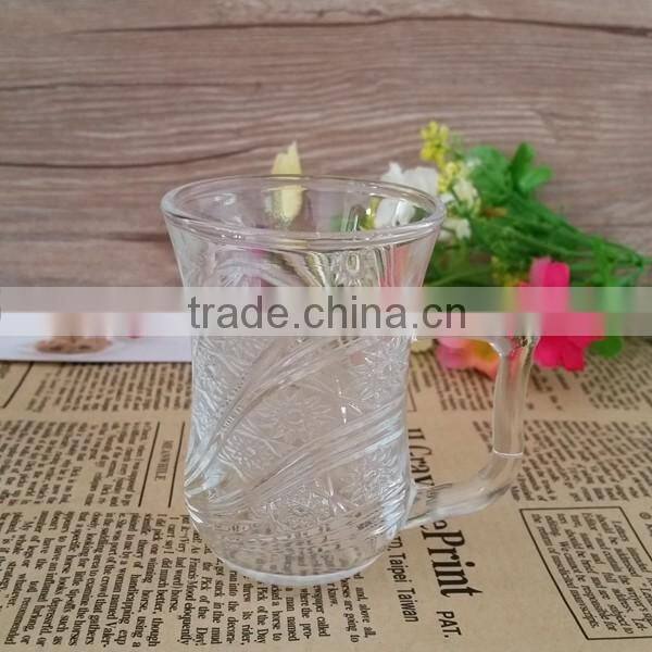 Tea glass cup with saucer from Bengbu Cattelan Glassware