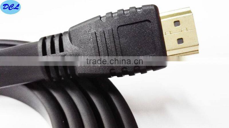 1.8M Black flat HDMI cable male to male