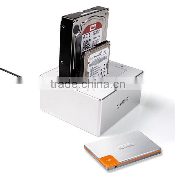 8TB 2-Bay 2.5" 3.5" sata hdd docking station for Mac