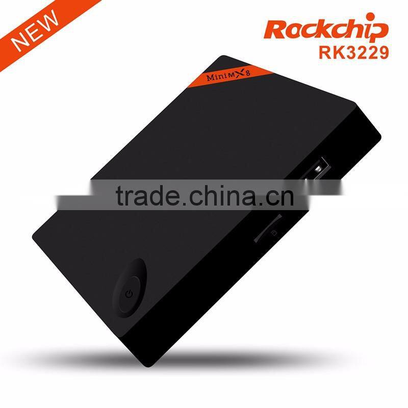ott tv box kodi 15.2 preinstall mini mx8 android 4.4 mini mx8 android smart tv set top box