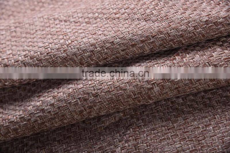 home textile product deep color blackout linen curtain fabric