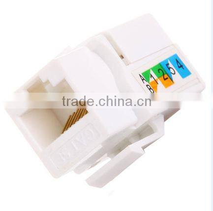 Factory sales best price UTP CAT 5E unshielded Keystone jack for Cat 5e/6 cables