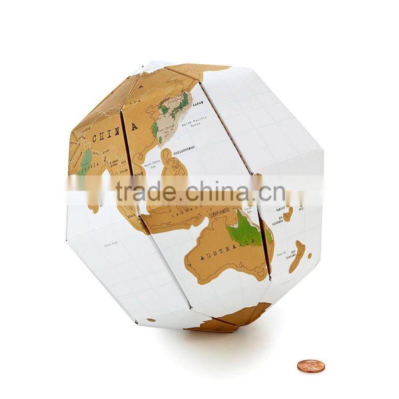 DIY Travel 3D Globe Scratch Map