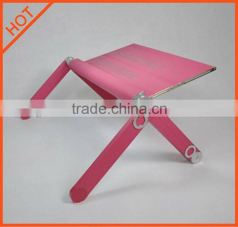 2014 latest design high quality portable wooden tall small table for laptop