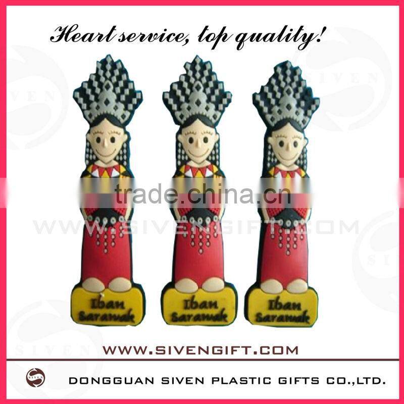 beautiful 3d soft pvc cute fridge magnets