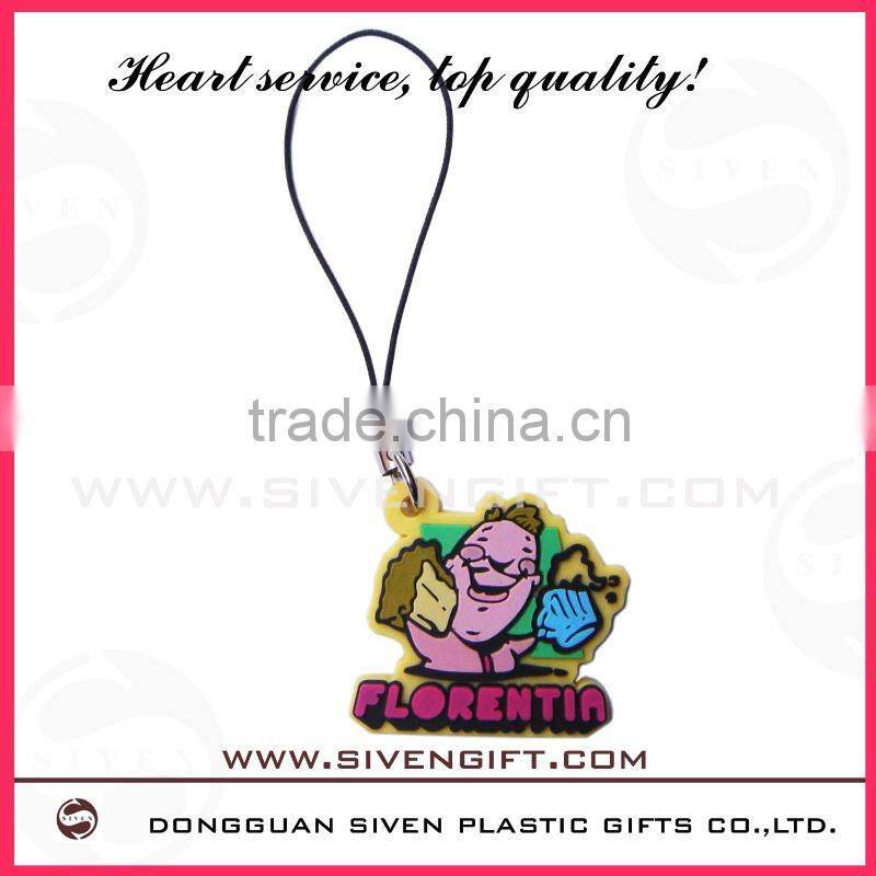 special spongebob soft pvc mobile phone strap