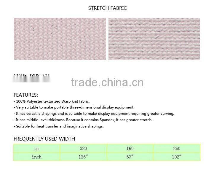 spandex 4 way stretch backlit fabric for hanging circle display